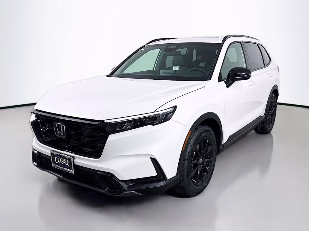 2026 Platinum White Pearl Honda CR-V Hybrid Sport-L FWD SUV