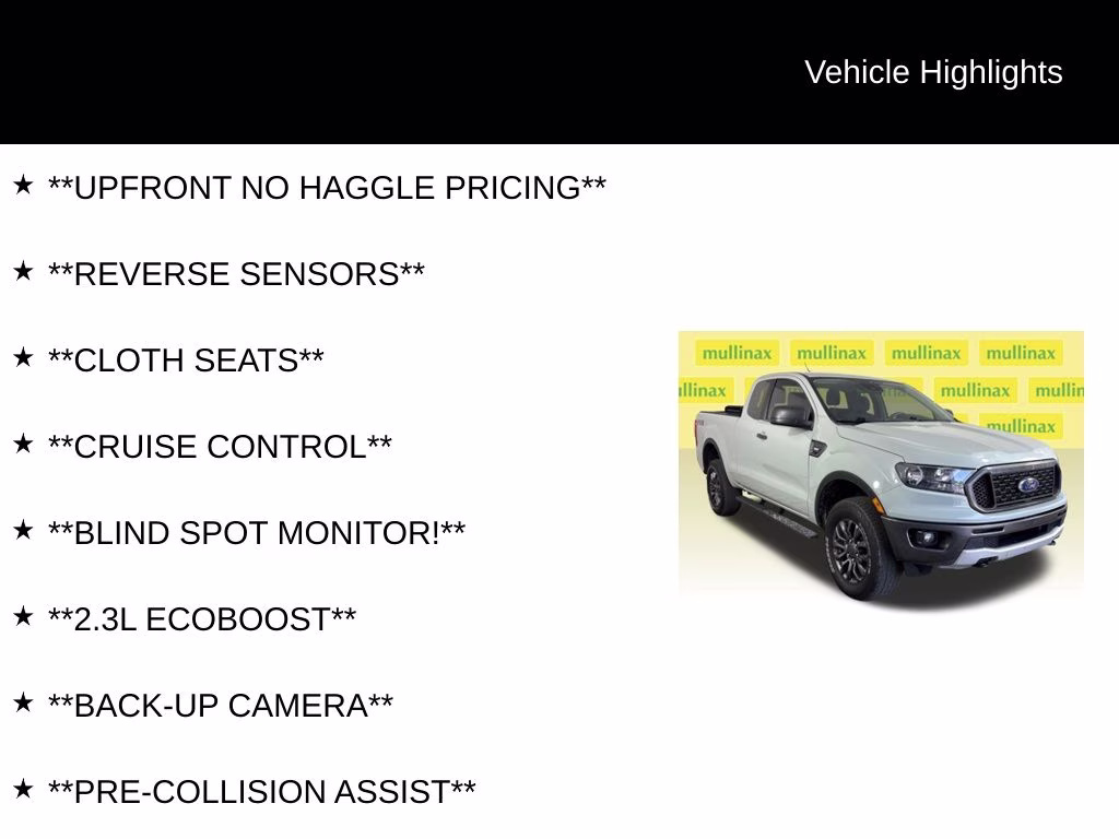 2021 Cactus Ford Ranger XLT RWD Truck