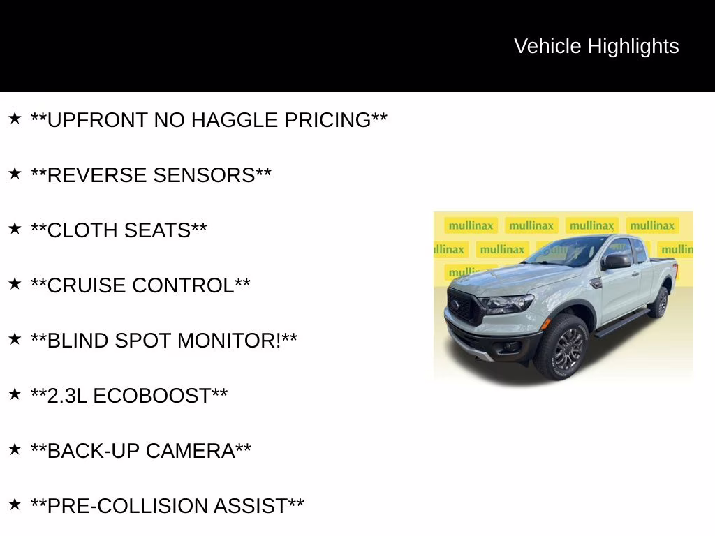 2021 Cactus Ford Ranger XLT RWD Truck