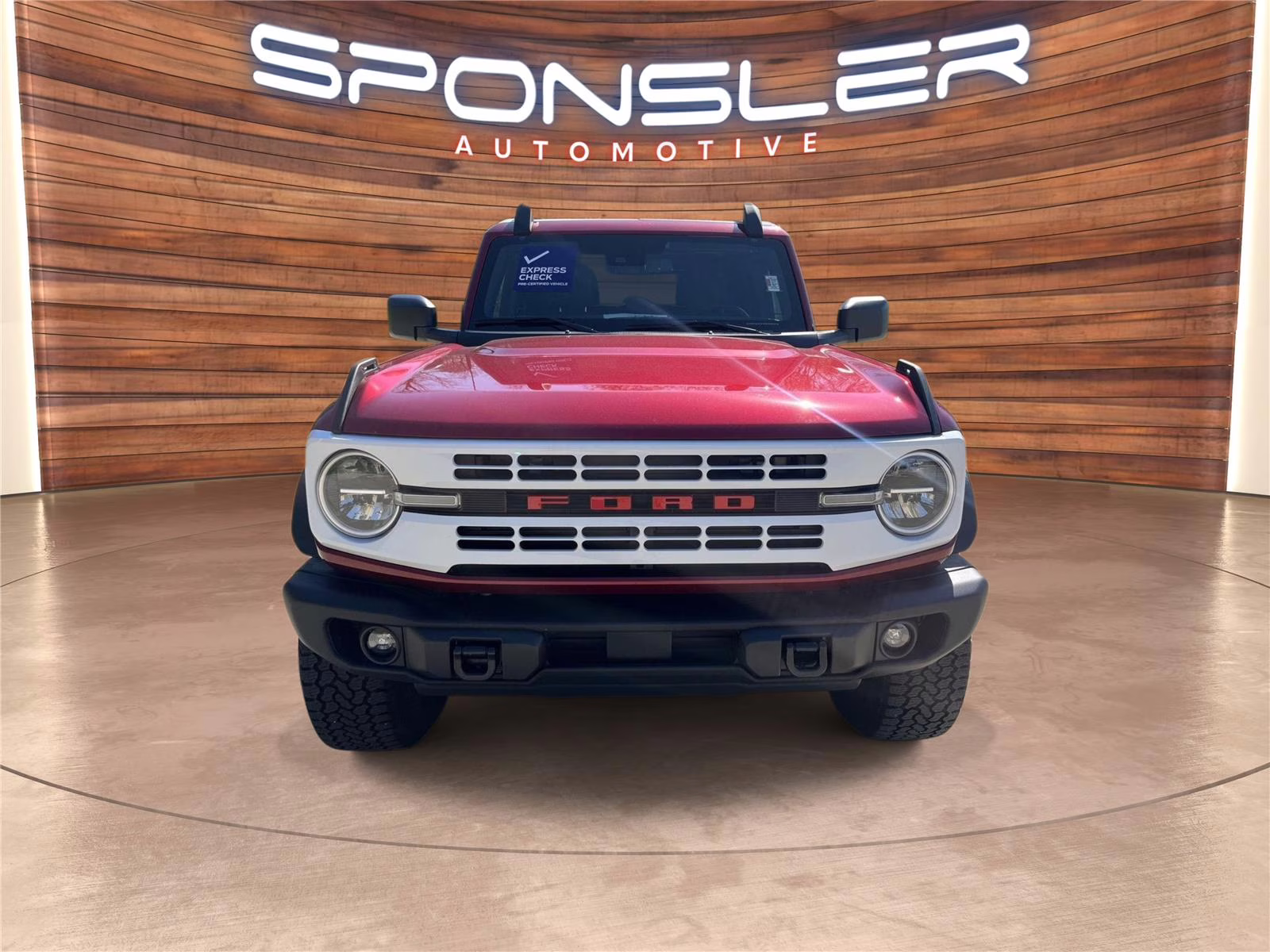 2025 Ruby Red Metallic Tinted Clearcoat Ford Bronco Heritage Edition 4X4 SUV