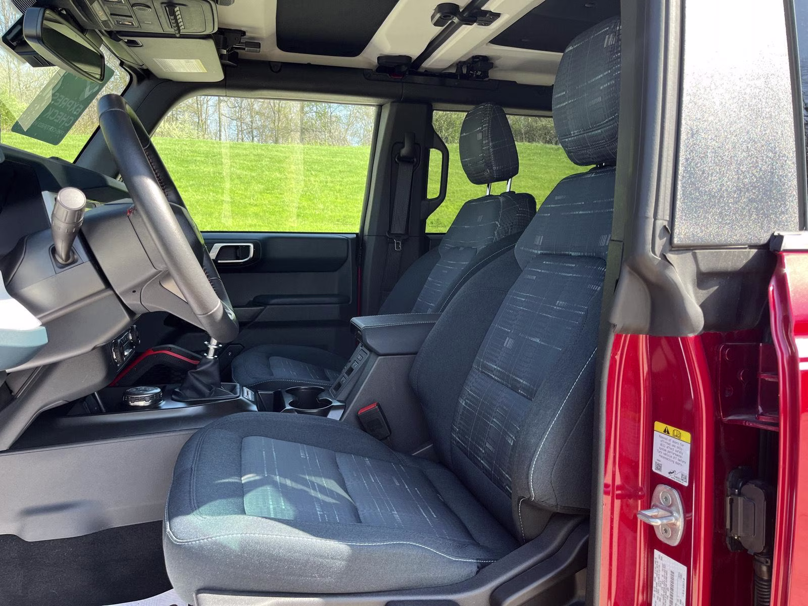 2025 Ruby Red Metallic Tinted Clearcoat Ford Bronco Heritage Edition 4X4 SUV
