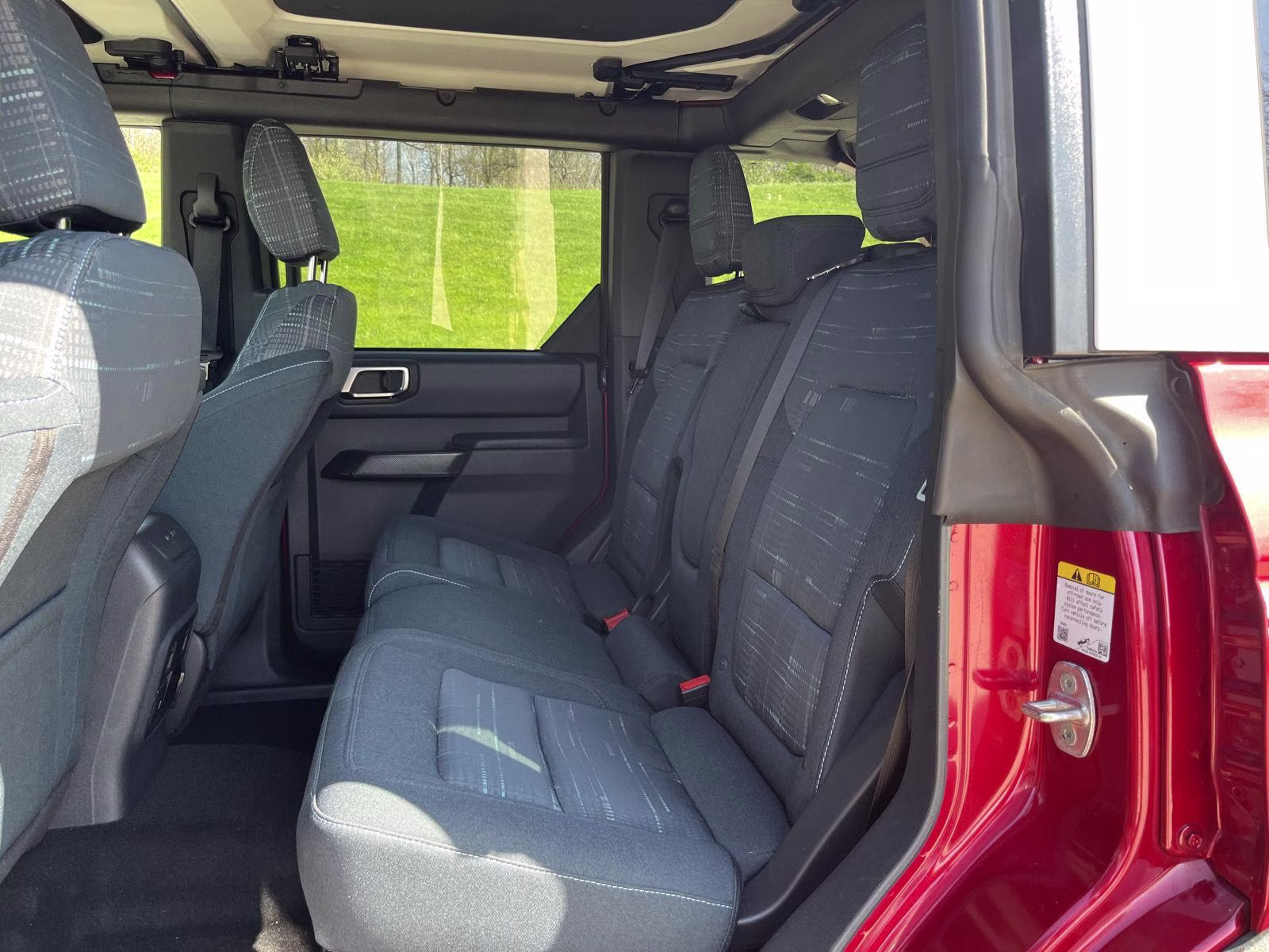 2025 Ruby Red Metallic Tinted Clearcoat Ford Bronco Heritage Edition 4X4 SUV