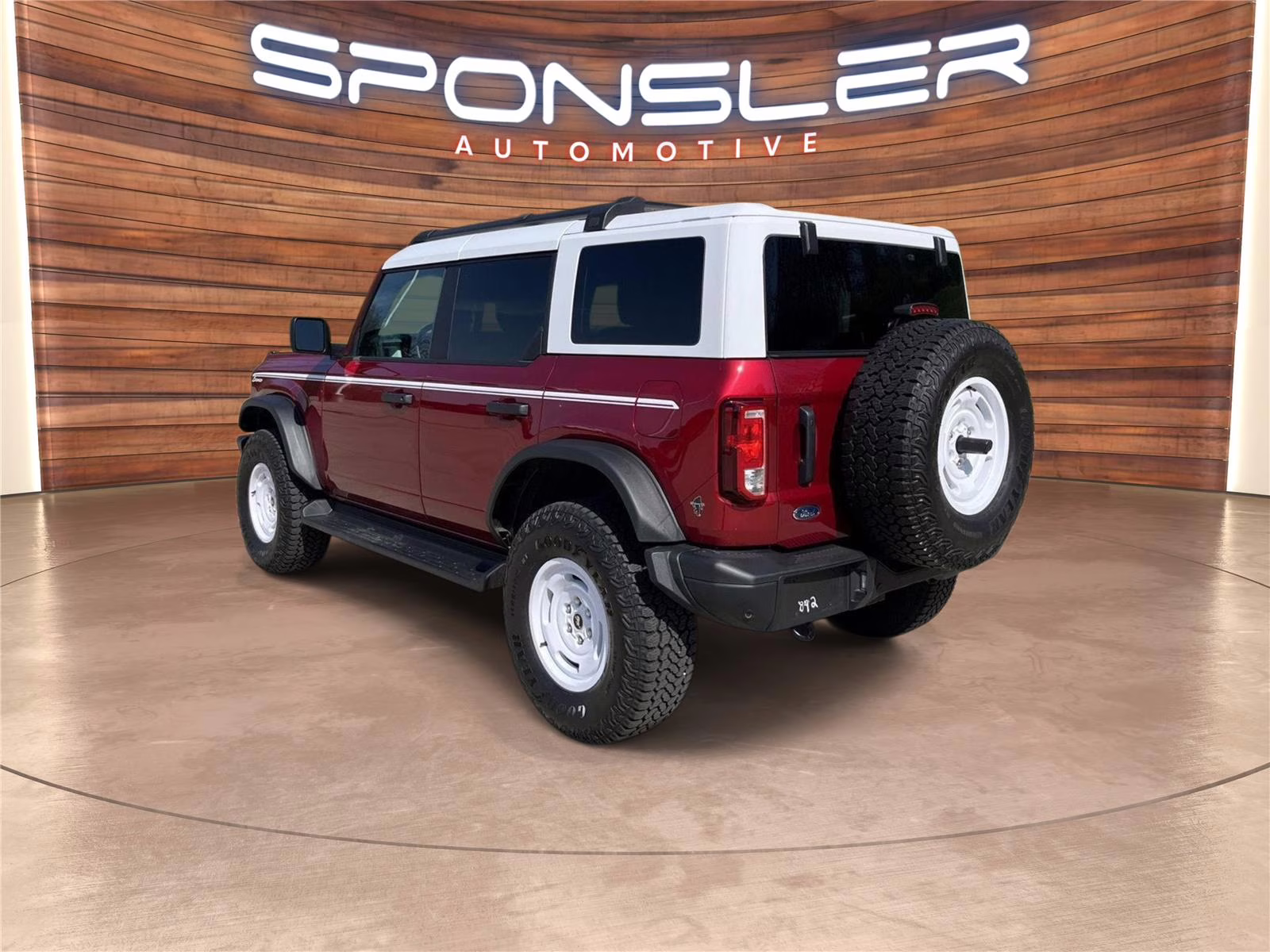 2025 Ruby Red Metallic Tinted Clearcoat Ford Bronco Heritage Edition 4X4 SUV