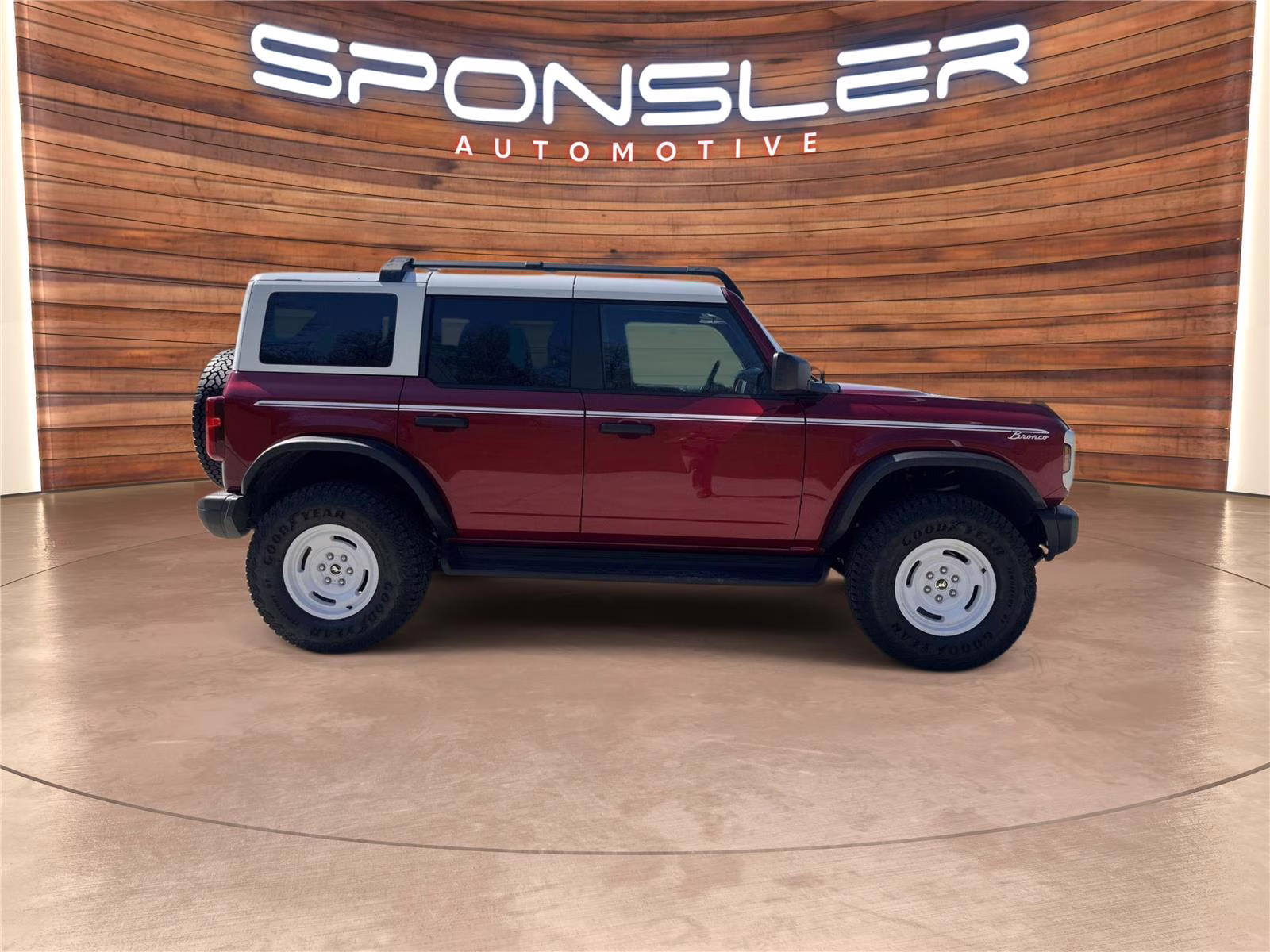 2025 Ruby Red Metallic Tinted Clearcoat Ford Bronco Heritage Edition 4X4 SUV