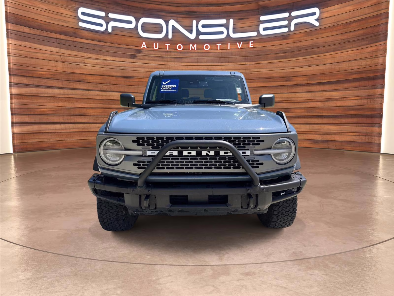 2025 Azure Gray Metallic Tri-Coat Ford Bronco Badlands 4X4 SUV