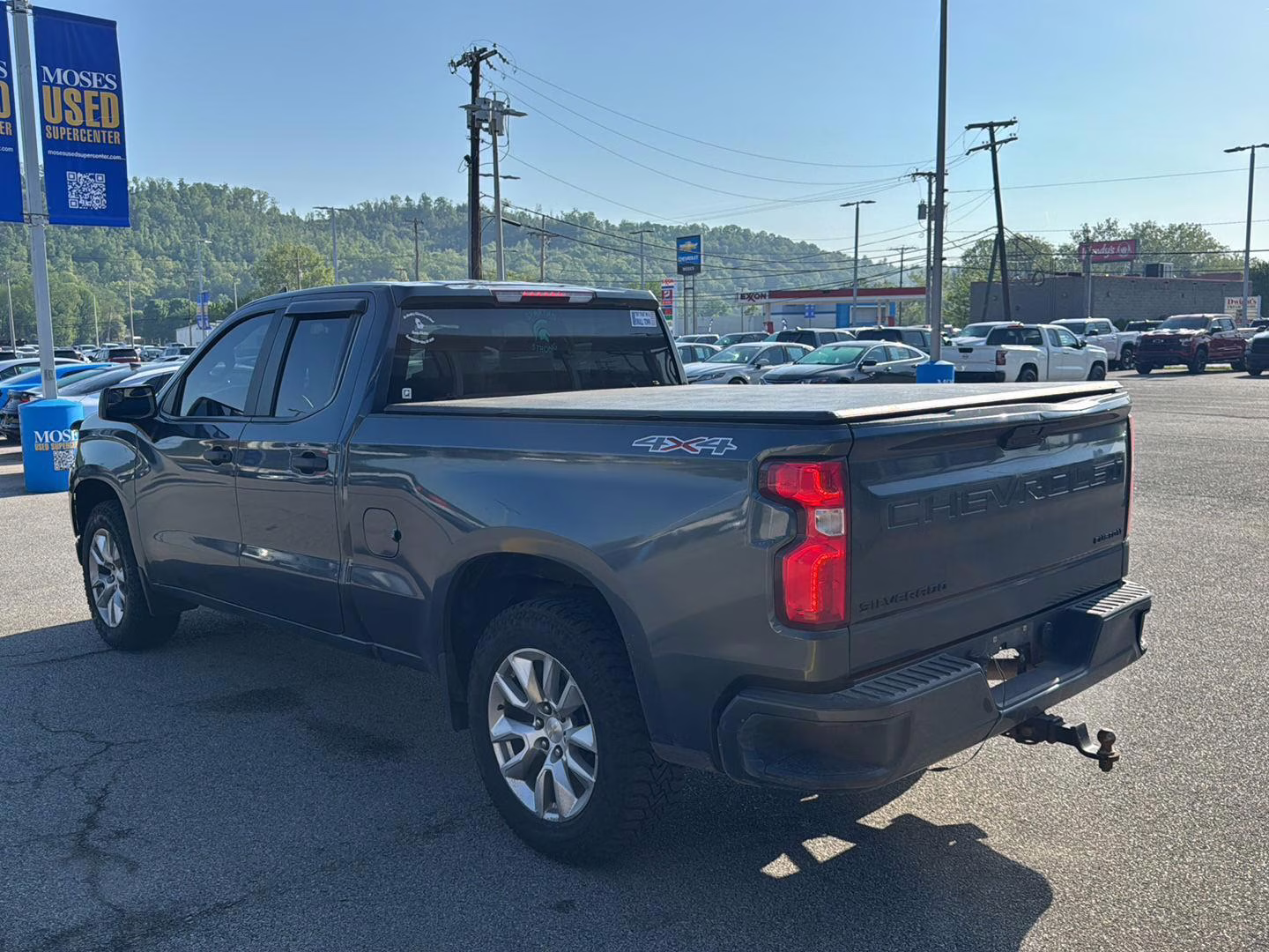 2021 Shadow Gray Metallic Chevrolet Silverado 1500 Custom 4X4 Truck