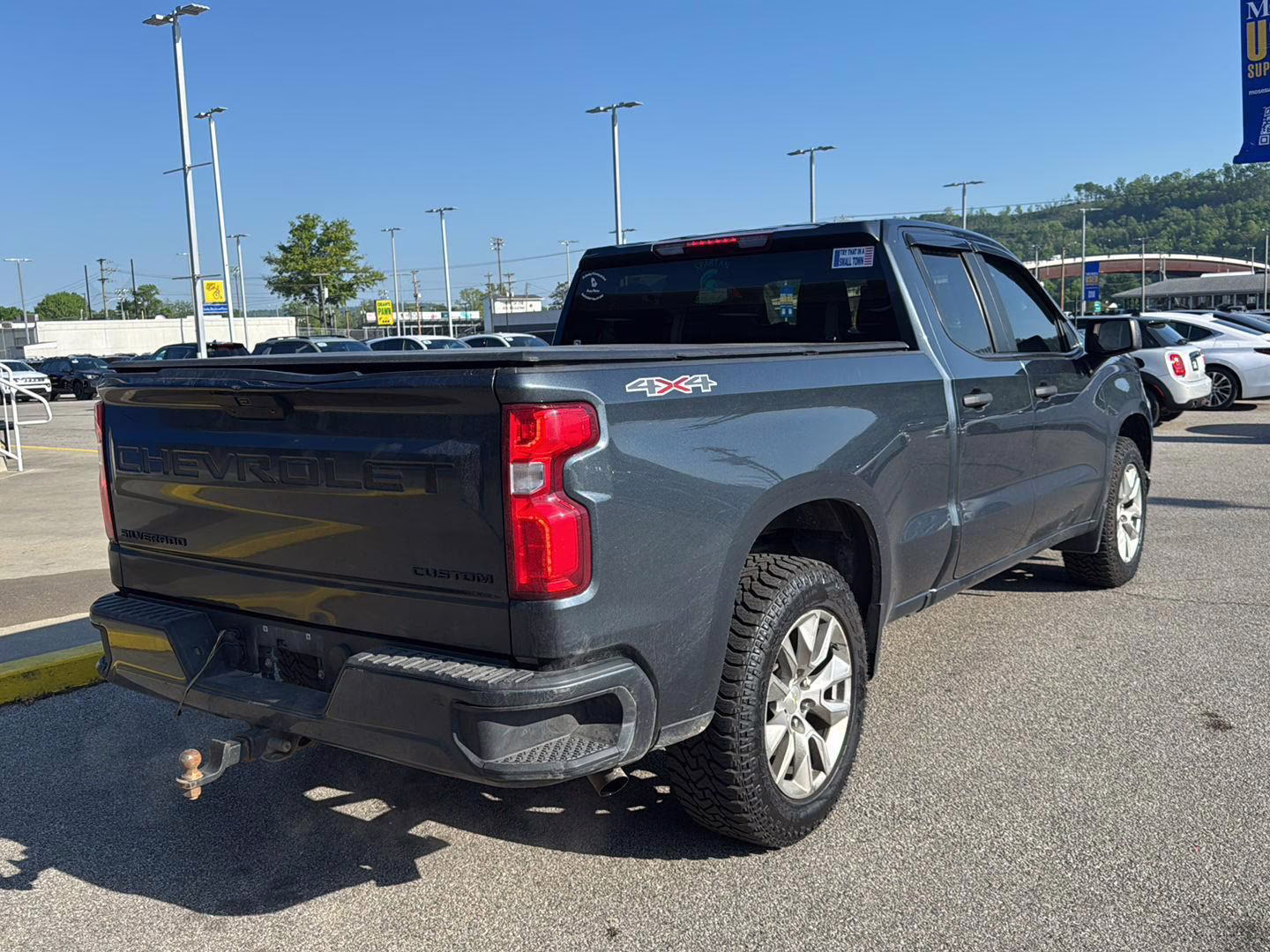 2021 Shadow Gray Metallic Chevrolet Silverado 1500 Custom 4X4 Truck