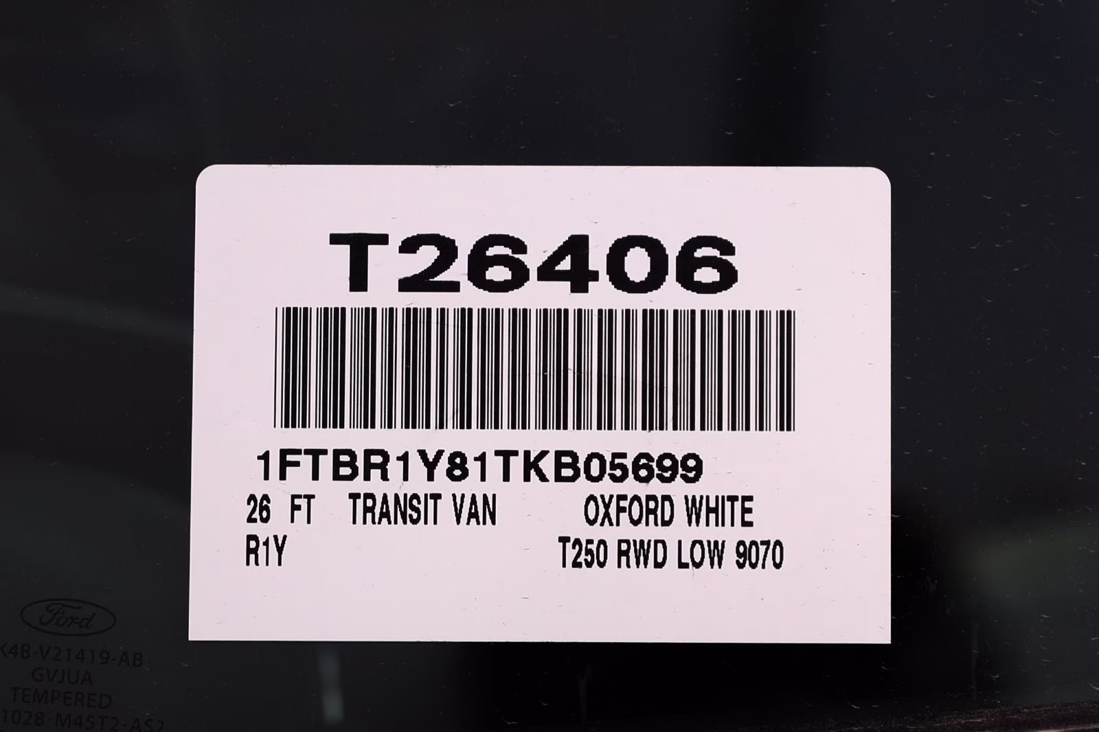 2026 Oxford White Ford Transit Cargo Van RWD Van