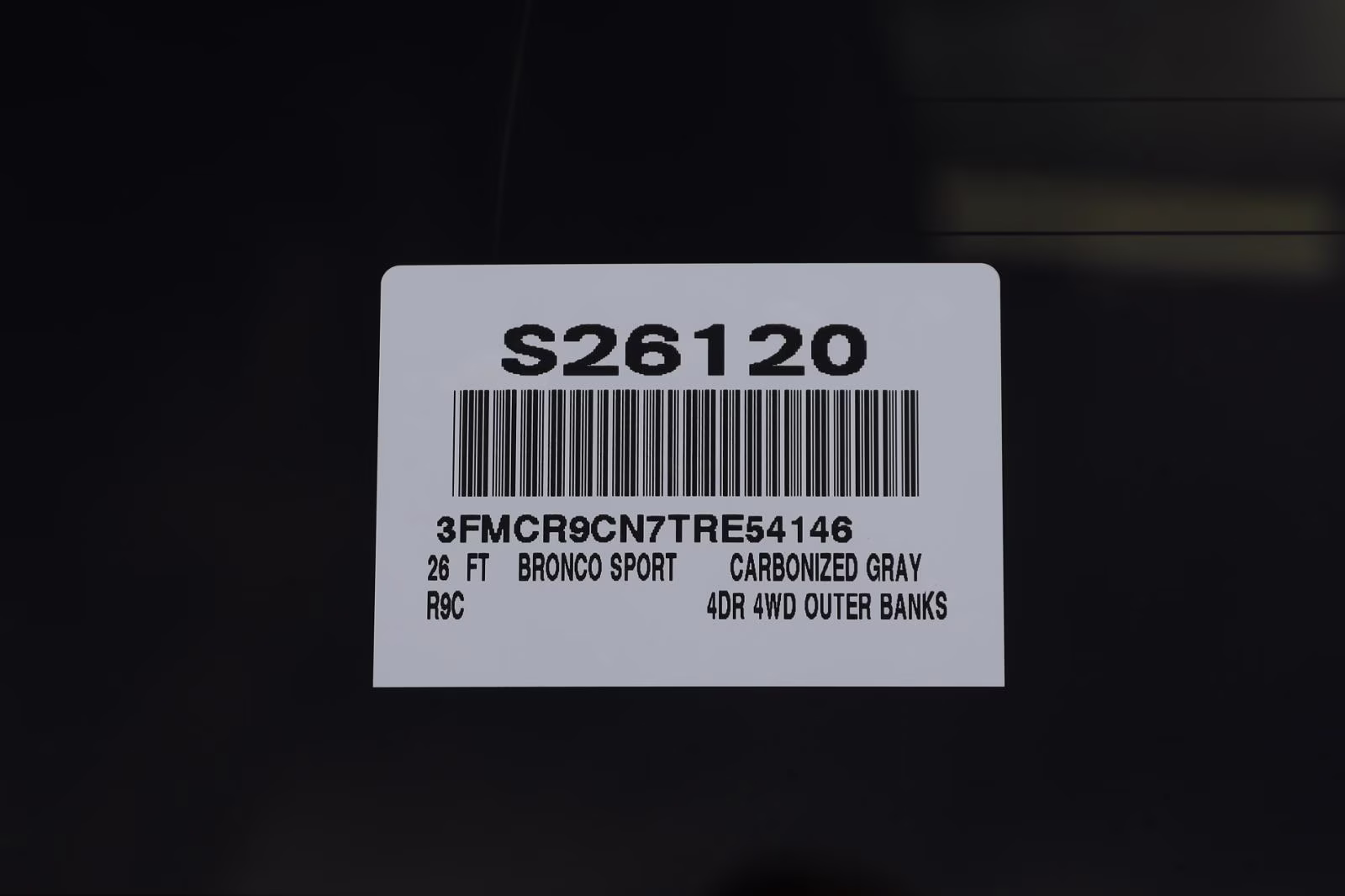 2026 Carbonized Gray Metallic Ford Bronco Sport Outer Banks 4X4 SUV