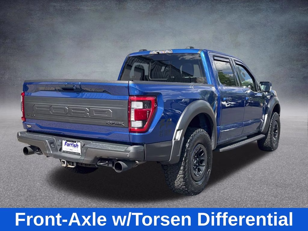 2022 Blue Metallic Ford F-150 Raptor 4X4 Truck