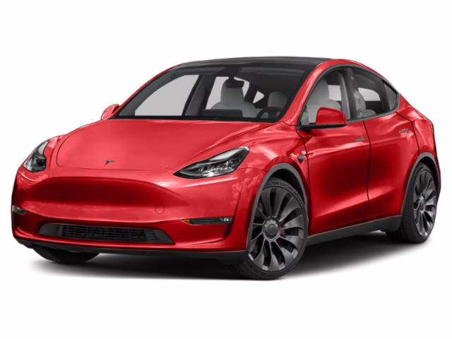 2022 Red Multi-Coat Tesla Model Y Long Range AWD SUV