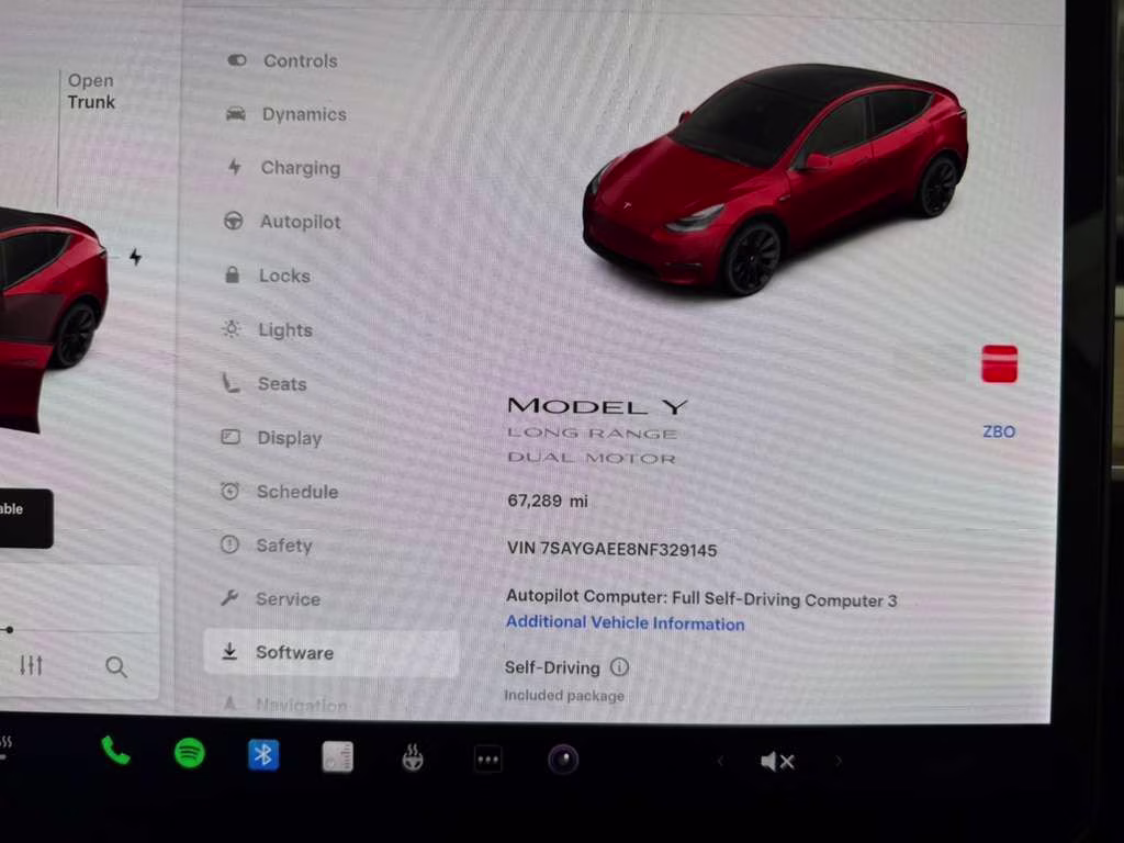 2022 Red Multi-Coat Tesla Model Y Long Range AWD SUV