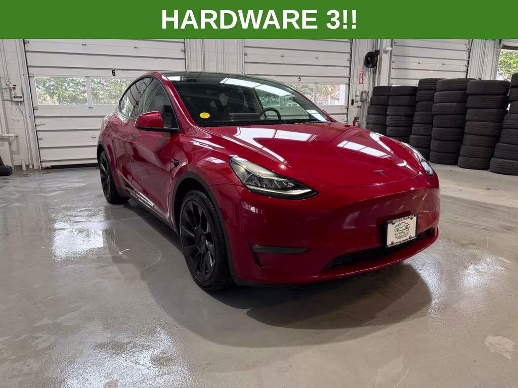 2022 Red Multi-Coat Tesla Model Y Long Range AWD SUV
