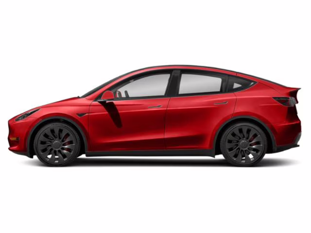 2022 Red Multi-Coat Tesla Model Y Long Range AWD SUV