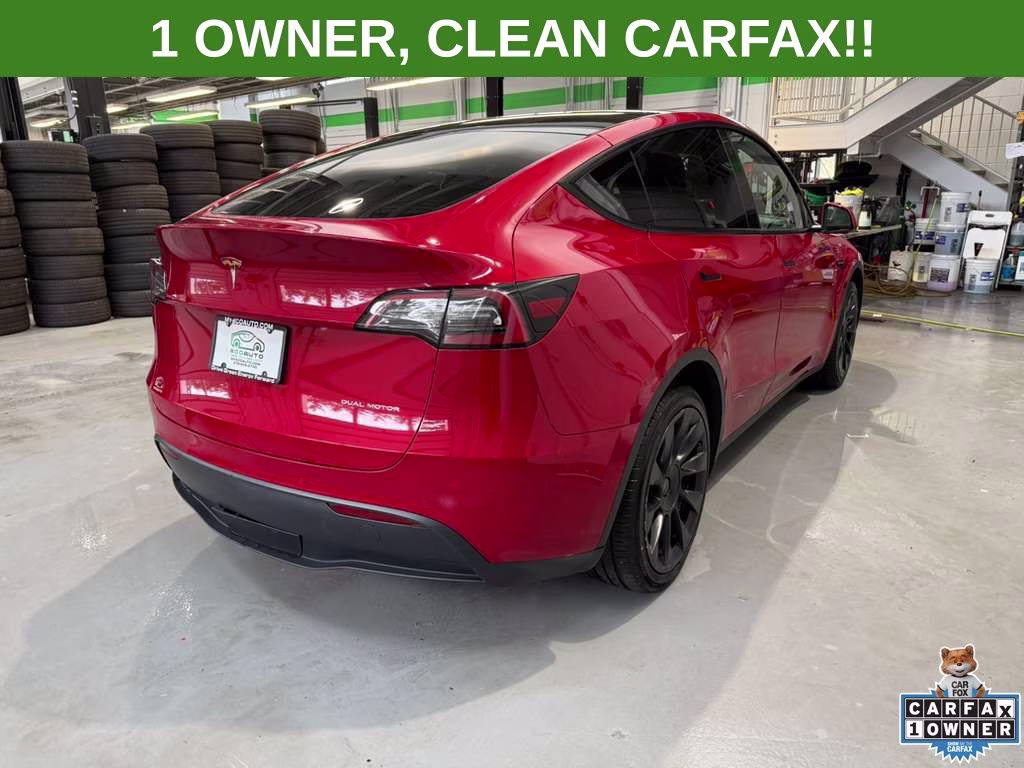 2022 Red Multi-Coat Tesla Model Y Long Range AWD SUV