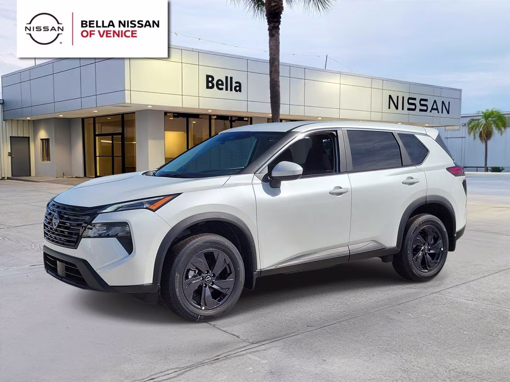 2026 Everest White Pearl Tricoat Nissan Rogue SV FWD SUV