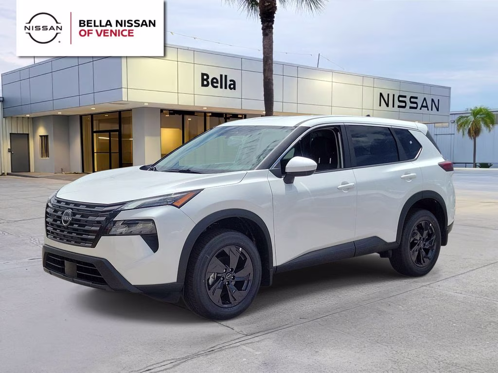 2026 Everest White Pearl Tricoat Nissan Rogue SV FWD SUV