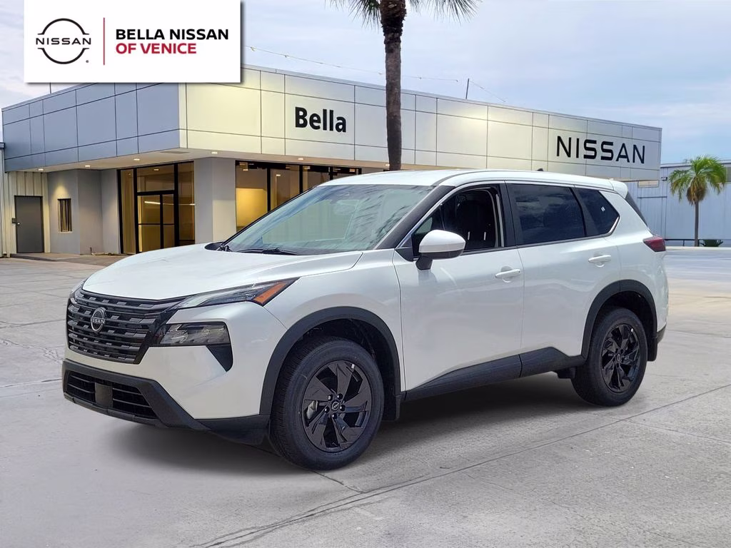 2026 Everest White Pearl Tricoat Nissan Rogue SV FWD SUV
