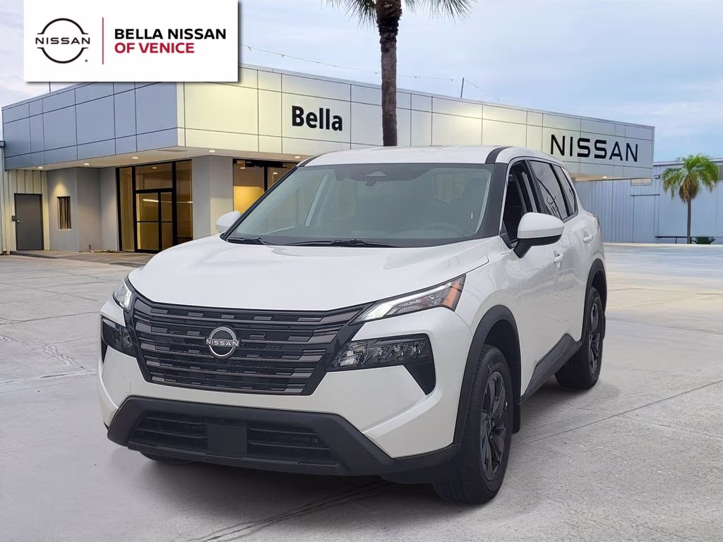 2026 Everest White Pearl Tricoat Nissan Rogue SV FWD SUV
