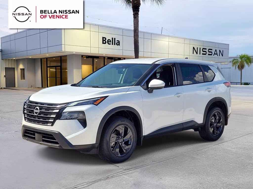 2026 Everest White Pearl Tricoat Nissan Rogue SV FWD SUV