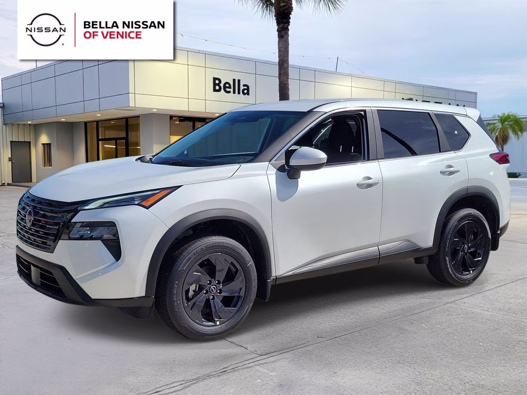 2026 Everest White Pearl Tricoat Nissan Rogue SV FWD SUV