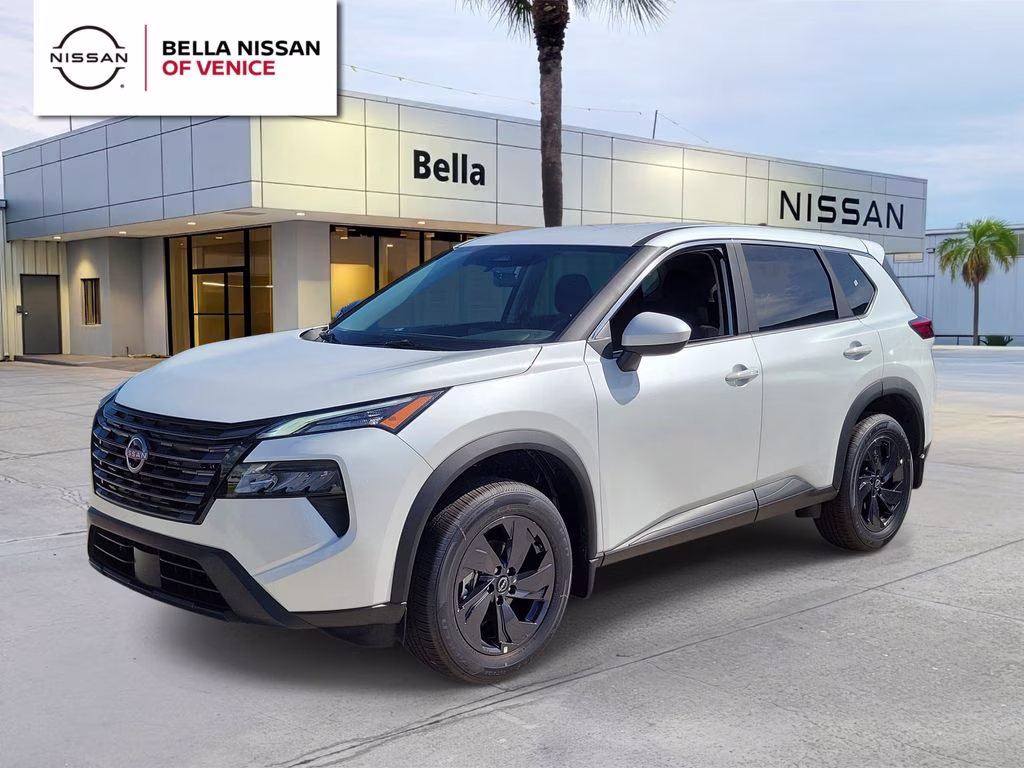 2026 Everest White Pearl Tricoat Nissan Rogue SV FWD SUV