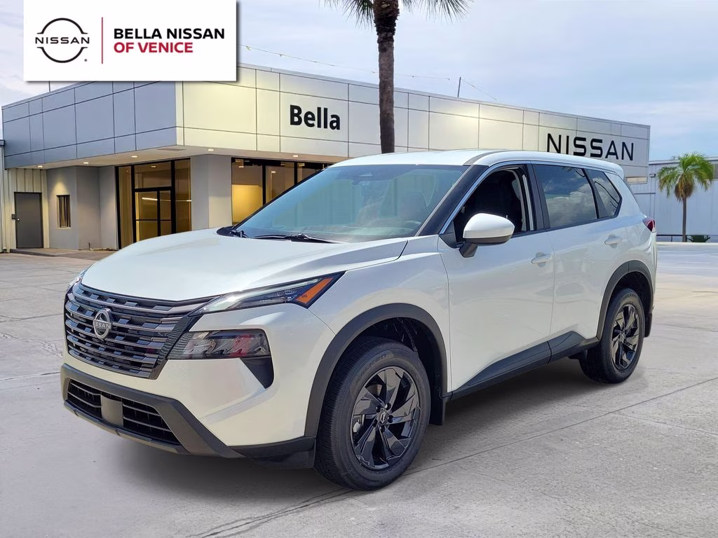 2026 Everest White Pearl Tricoat Nissan Rogue SV FWD SUV