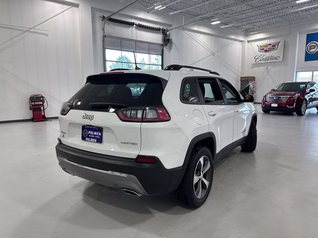 2022 Bright White Clearcoat Jeep Cherokee Limited 4X4 SUV