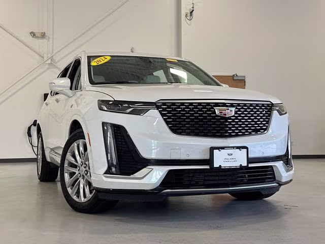 2024 Crystal White Tricoat Cadillac XT6 Premium Luxury AWD SUV