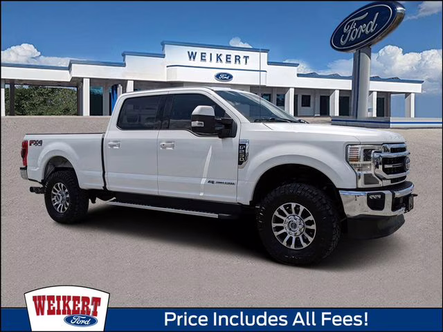 2020 White Metallic Ford Super Duty F-250 SRW Lariat 4X4 Truck