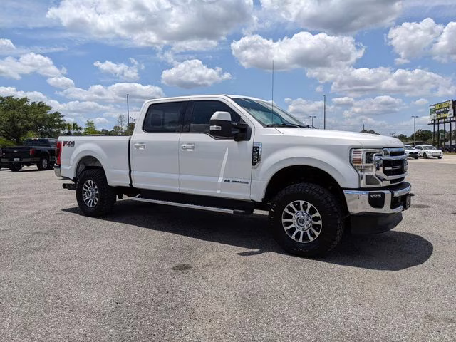 2020 White Metallic Ford Super Duty F-250 SRW Lariat 4X4 Truck