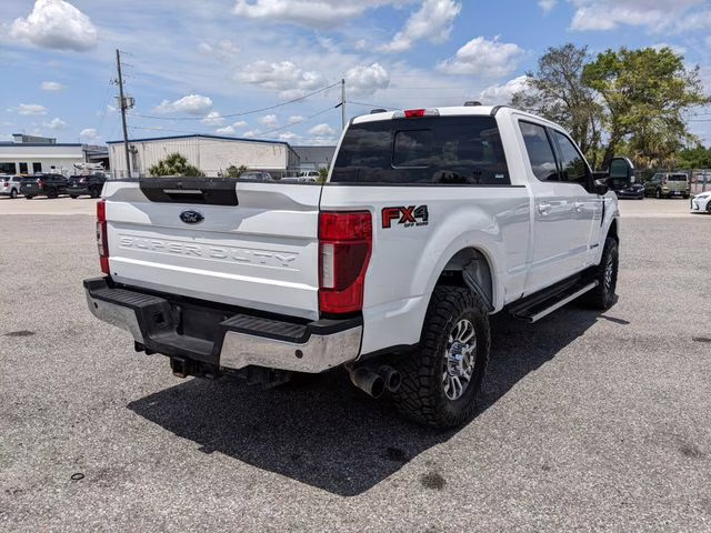 2020 White Metallic Ford Super Duty F-250 SRW Lariat 4X4 Truck