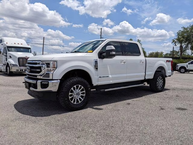 2020 White Metallic Ford Super Duty F-250 SRW Lariat 4X4 Truck
