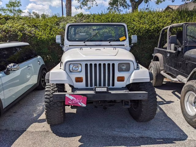 1988 White Jeep Wrangler S 4X4 SoftTop