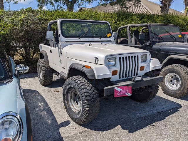 1988 White Jeep Wrangler S 4X4 SoftTop