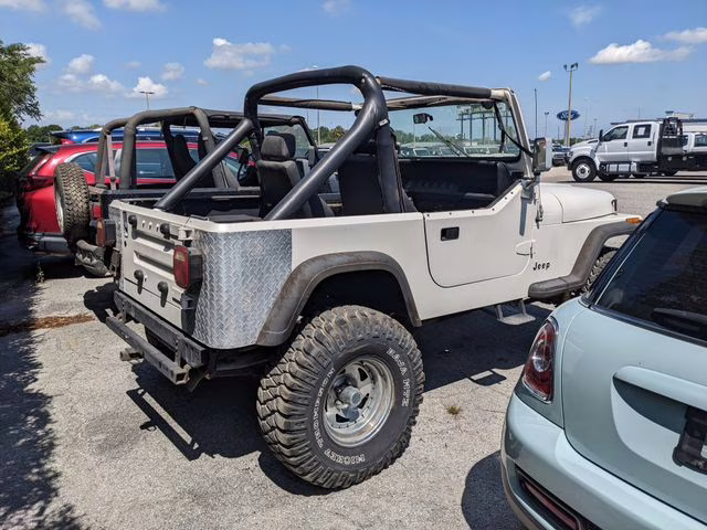 1988 White Jeep Wrangler S 4X4 SoftTop