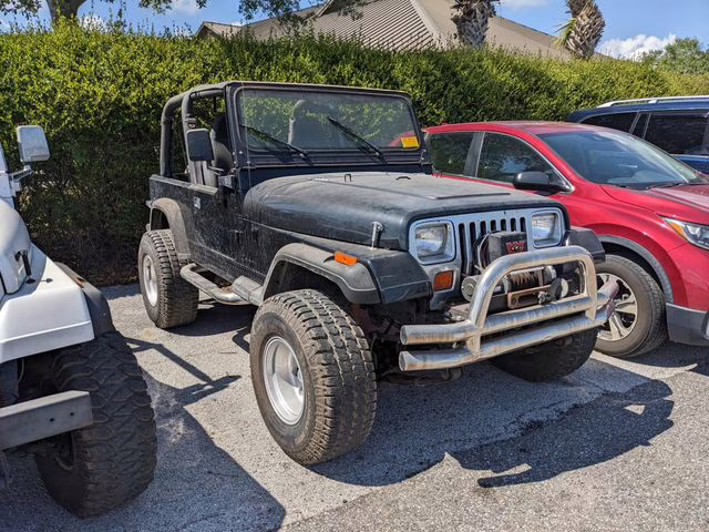 1992 Black Jeep Wrangler S 4X4 SUV