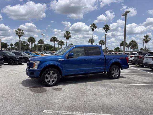 2018 Lightning Blue Ford F-150 LARIAT 4X4 Truck