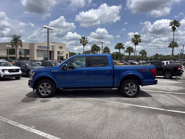 2018 Lightning Blue Ford F-150 LARIAT 4X4 Truck