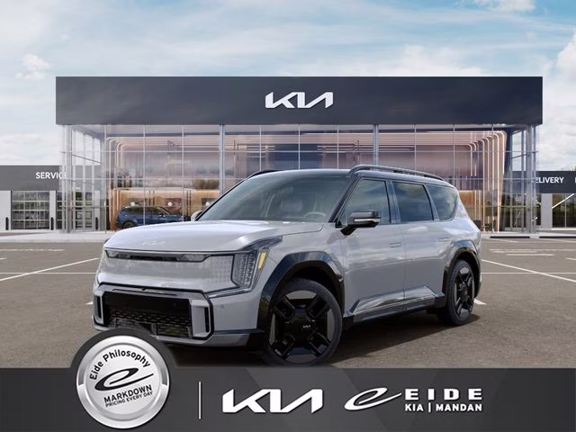 2026 Wolf Gray/Ebony Black Roof Kia EV9 GT-Line AWD SUV