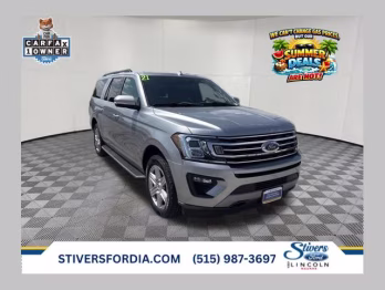 2021 Iconic Silver Metallic Ford Expedition Max XLT 4X4 SUV