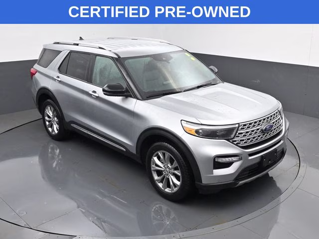 2023 Silver Metallic Ford Explorer Limited 4X4 SUV