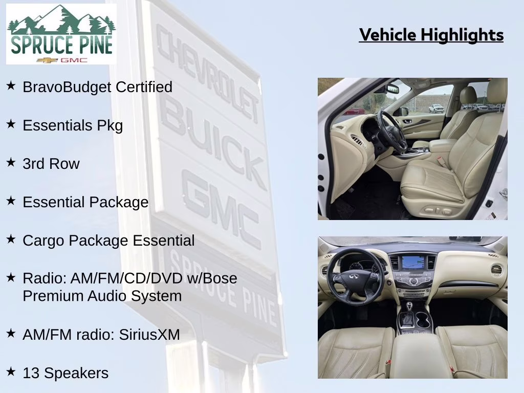 2019 Majestic White INFINITI QX60 LUXE AWD SUV