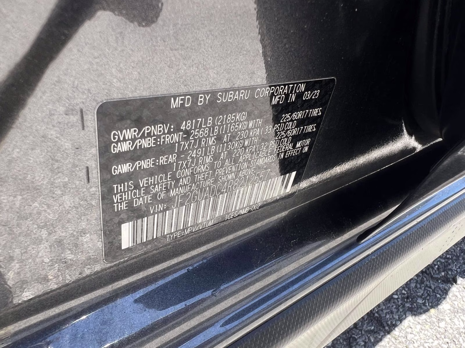2024 Gray Subaru Crosstrek Premium AWD SUV