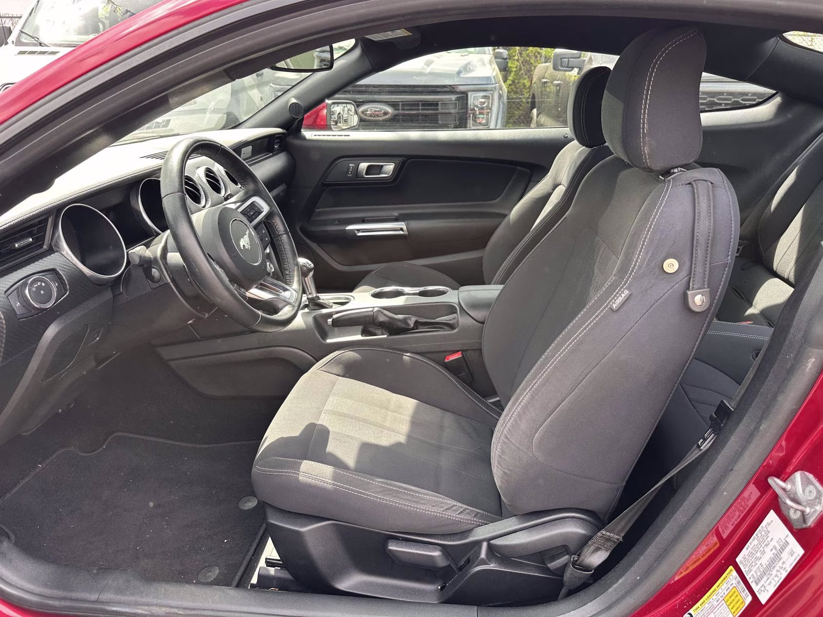 2019 Ruby Red Metallic Tinted Clearcoat Ford Mustang EcoBoost Fastback RWD Sedan