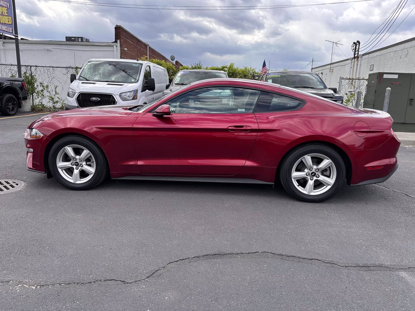 2019 Ruby Red Metallic Tinted Clearcoat Ford Mustang EcoBoost Fastback RWD Sedan