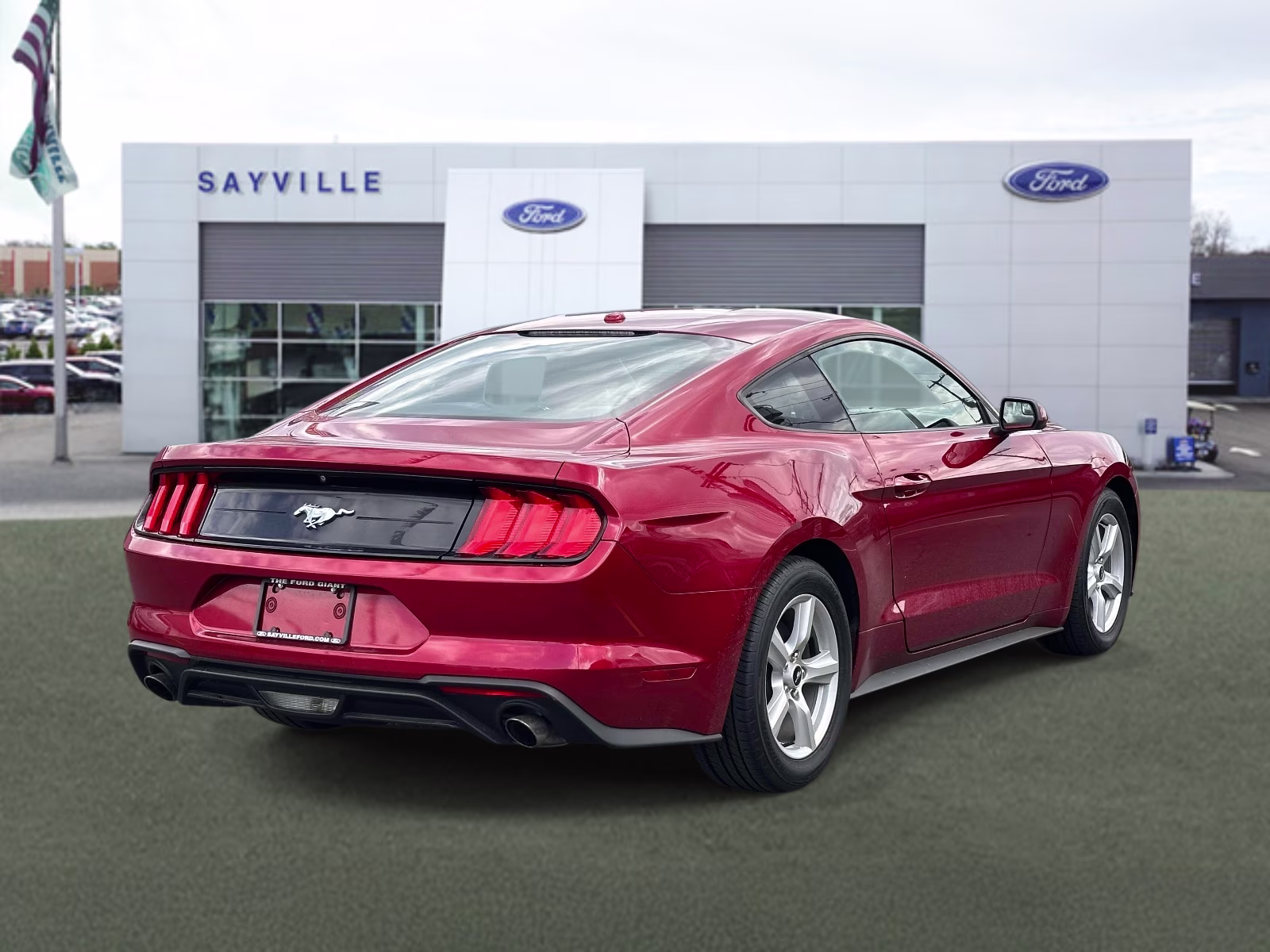 2019 Ruby Red Metallic Tinted Clearcoat Ford Mustang EcoBoost Fastback RWD Sedan