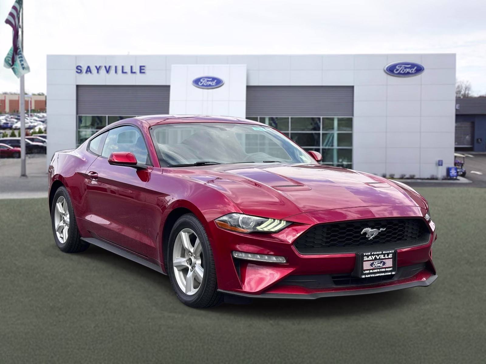 2019 Ruby Red Metallic Tinted Clearcoat Ford Mustang EcoBoost Fastback RWD Sedan