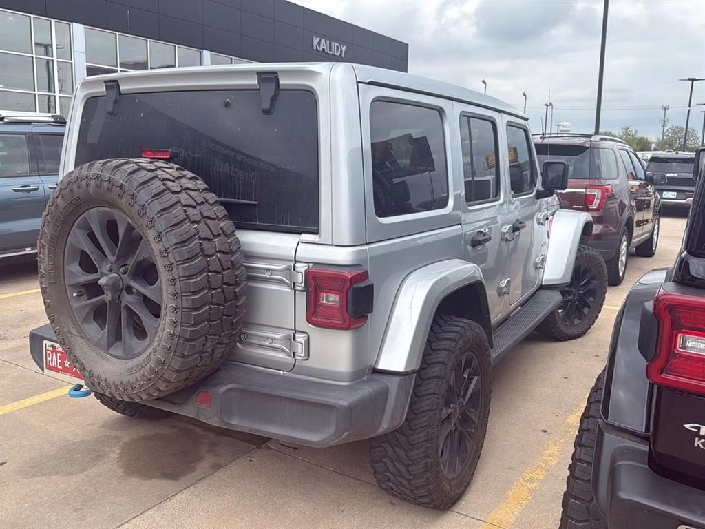 2022 Silver Zynith Clearcoat Jeep Wrangler 4xe Unlimited Sahara 4X4 SUV