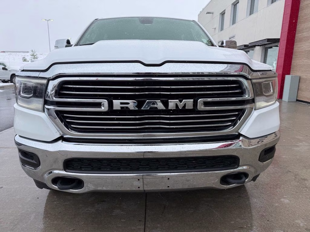 2020 Bright White Clearcoat Ram 1500 Laramie 4X4 Truck
